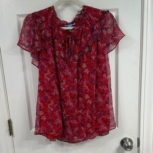 NWT Draper James short sleeve flutter sleeve top. Size XXL.